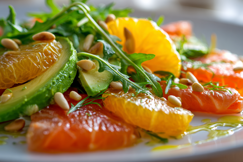 Необычные праздничные салаты — блюдо с авокадо и семгой от французов