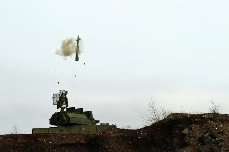 Боевая работа зенитно-ракетного комплекса (ЗРК) «Тор»