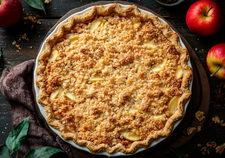 Яблочный пирог без возни с тестом: готовлю десерт мечты за пару движений — всегда получается вкусным