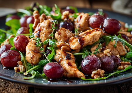 Как удивить гостей: готовим на Новый год салат с виноградом и курицей