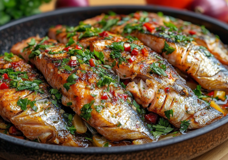 Минтай больше не жарю. Готовлю тевзи киндзмарши по-грузински: сочная рыбка в ароматном маринаде с чесночком