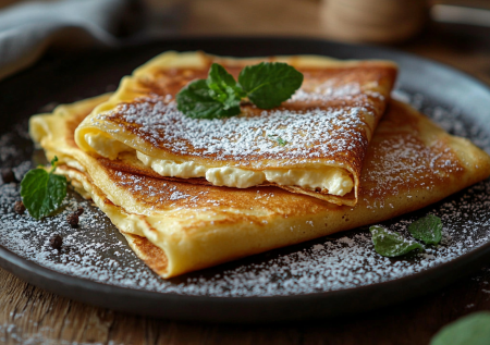 Десерт по-скандинавски за 20 минут — этот блинчик поражает нежностью: готовлю с ягодами и нежным кремом