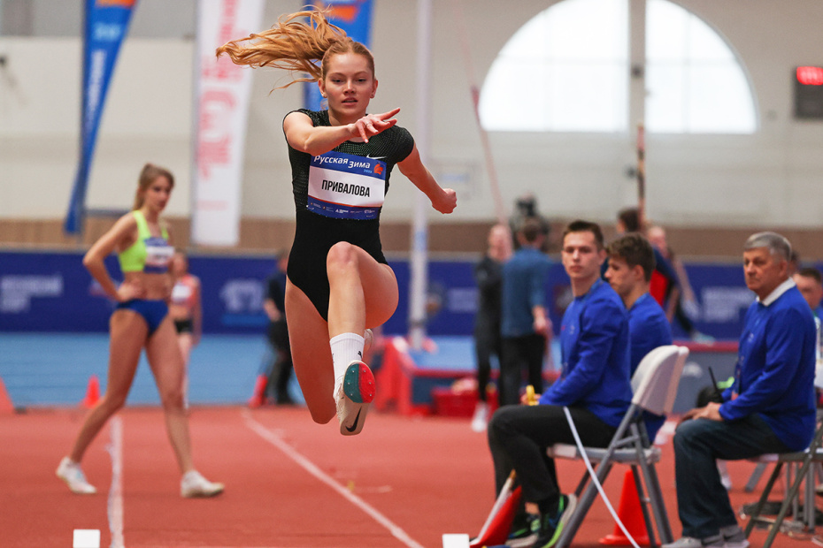 Мария Привалова во время соревнований