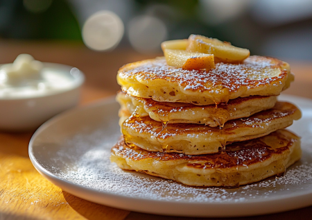 Пачка творога и пару яблок: готовим яблочные оладушки на творожном тесте. Завтрак из простых продуктов — вкуснятина со сметаной и вареньем