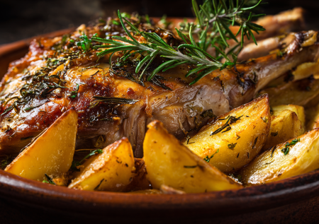 Картофель, пропитанный соками кролика, — стоит попробовать