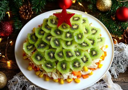 Салат «Новогодняя Ель»: яркий акцент на праздничном столе — готовим шедевр из простых продуктов