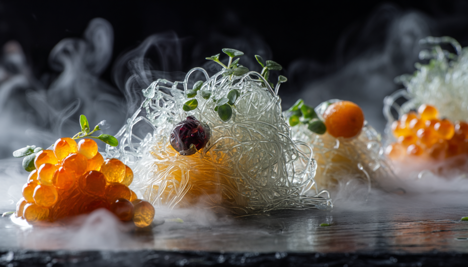 Основные техники: сферификация, эспумизация, желирование