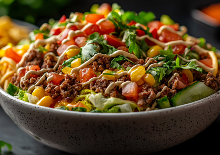 Этот салат — мечта любителей фастфуда: готовлю полезную версию любимого бургера для всей семьи