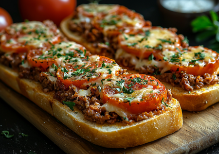 Одна помидорка и горстка фарша: на выходе обалденные бутерброды. Ленивый завтрак из простых продуктов — это есть в любом холодильнике