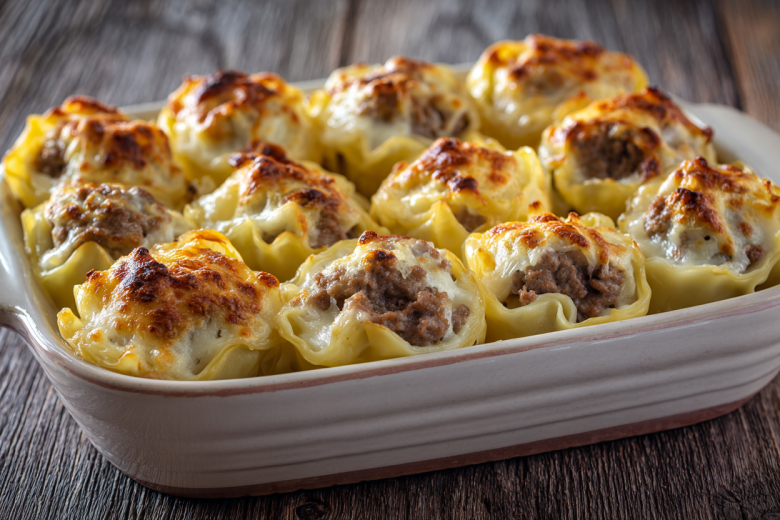 Макароны-гнезда с фаршем в духовке: вкуснее котлет и проще пасты