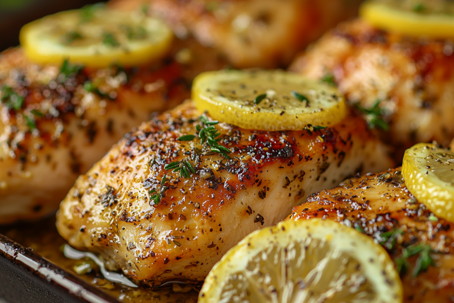 Тимьян и лимон делают обычное филе ресторанным