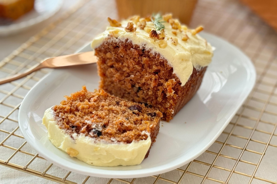 Постный морковный пирог