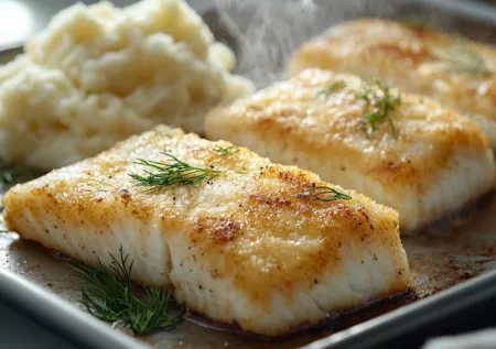 Нежный минтай в сметанном кляре: идеальная рыба в духовке
