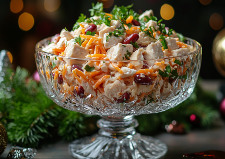 Беру три ингредиента и выходит салат «Калейдоскоп»: настолько легко, что можно готовить каждый день