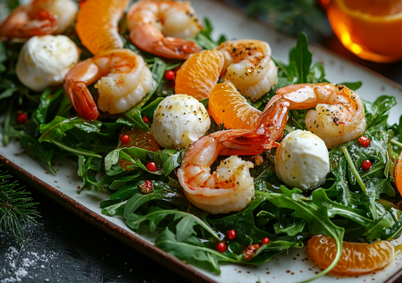 Салат без майонеза: фантастическое сочетание мандаринов с креветками — вкус и внешний вид на миллион