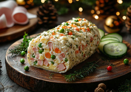 Оливье в виде рулета: новый кулинарный тренд для этого Нового года — ничего сложного