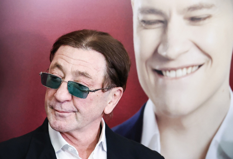 Певец Григорий Лепс во время пресс-подхода перед началом концерта-спектакля «30 лет на сцене», посвященного творческому пути SHAMAN, в Государственном Кремлевском дворце