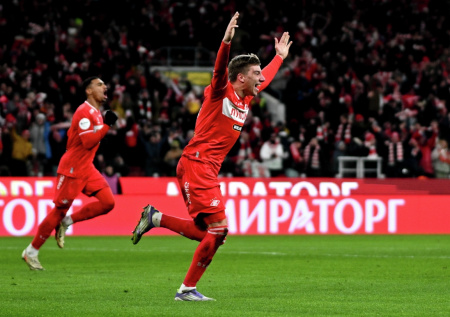 «Спартак» забил первый российский гол в сезоне РПЛ