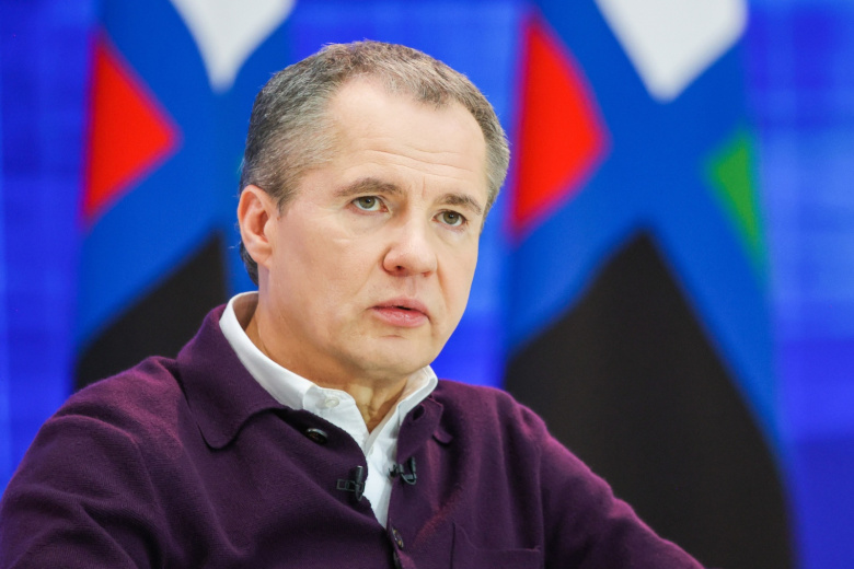 Губернатор Белгородской области Вячеслав Гладков во время ежегодной пресс-конференции