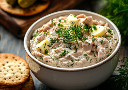 Королева новогодних намазок — готовлю с тунцом и огурчиком: идеально для бутербродов и тарталеток