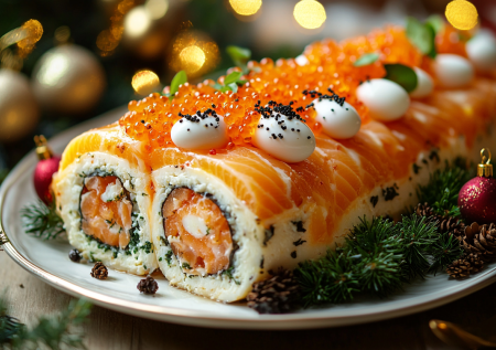 Салат «Королевская мимоза»: новогодний рулет с сюрпризом — готовится заранее, освобождая время в праздничный вечер