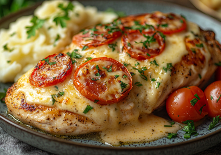 Куриные кармашки под вкусным соусом — шедевр из сухой куриной грудки за минуты