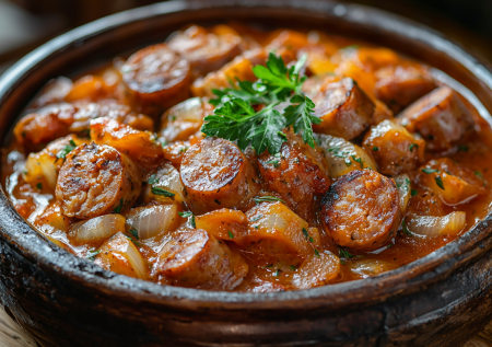 Сосиски, которые уже не назовешь обычными: ароматный соус и простая технология превращают привычный продукт в полноценное блюдо