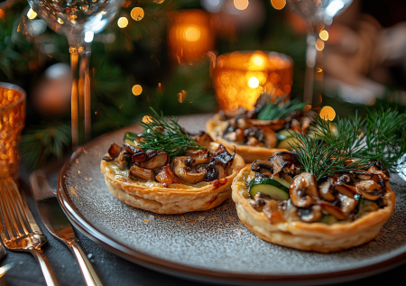 С такой закуской и оливье не нужен: тарталетки с грибами и солеными огурцами на Новый год