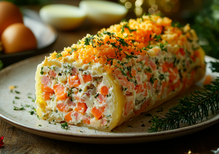 Рулет «Мимоза»: классика в новой интерпретации — эффектно украсит новогодний стол