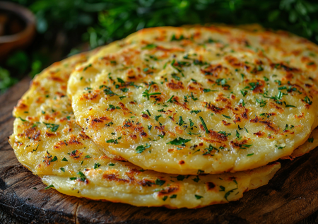 Ленивые хичины на сковороде: готовлю нежные лепешки с сырной начинкой за 20 минут