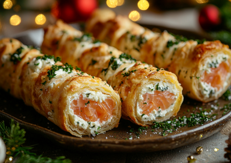 Закуска к Новому году: сырные трубочки с невероятной начинкой — самое то для праздничного стола