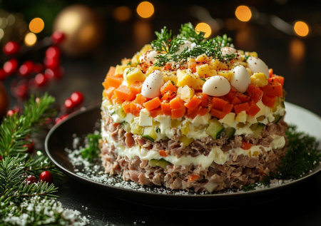 Не только бюджетный, но и полезный: салат с печенью и яйцами — простой, но очень хорошо уходит при любом застолье