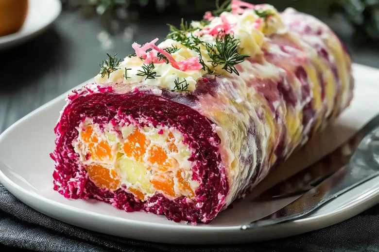 Сельдь под шубой с секретом: с желатином и в новом ролл-формате