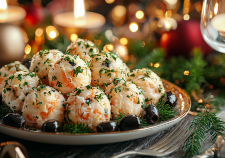 Закусочные конфеты из крабовых палочек на новогодний стол: у гостей к ним рука так и тянется