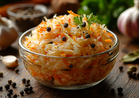 Остренькая капустка — хрустит и тает во рту! Закуска к мясу и картошке, которая готовится очень быстро