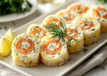 Готовим на Новый год закусочный рулет из 3 ингредиентов всего за 10 минут!