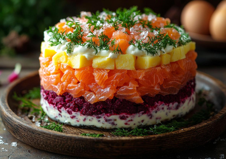 Премиальная шуба на тарелке: добавьте морепродукты и удивите гостей