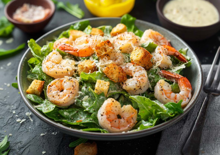 Цезарь с креветками: легкий и сочный рецепт на каждый день