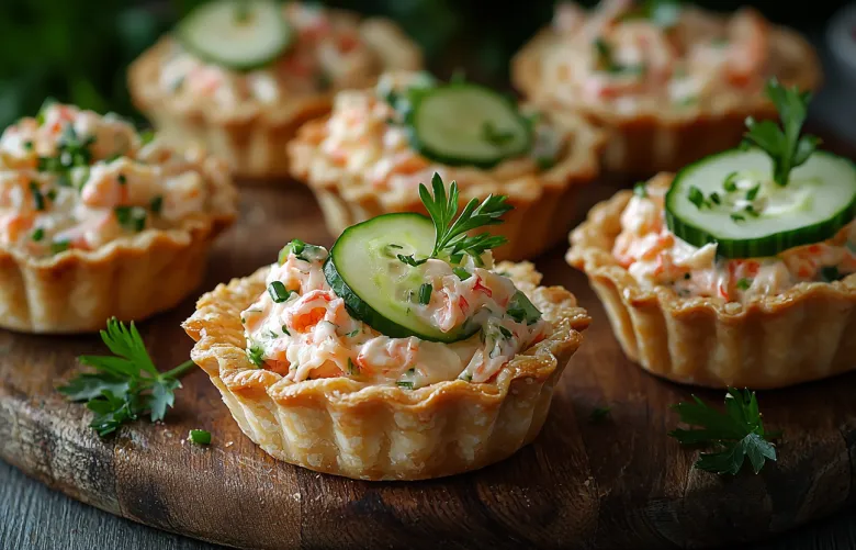 Быстрые тарталетки с крабовыми палочками: простой рецепт!