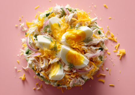 В праздники не толстею! Готовлю легкий салат «О-ля-ля» с курицей и яблоками