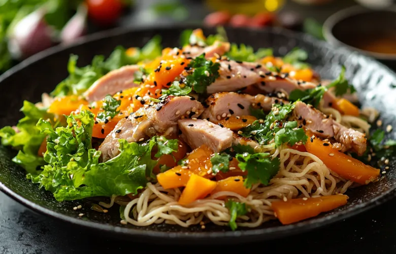 Салат с тыквой и копченой курицей за 20 минут — неожиданное сочетание