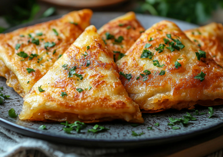 Проще и вкуснее чебуреков: мясные конвертики на блинном тесте