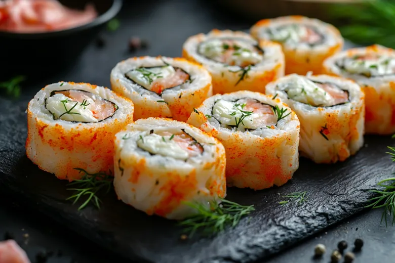 Рулет с крабовыми палочками: простой рецепт