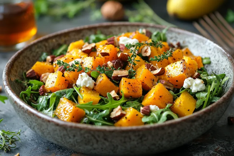 Цезарь без листьев салата? Да! Готовим с тыквой, грушей и фундуком