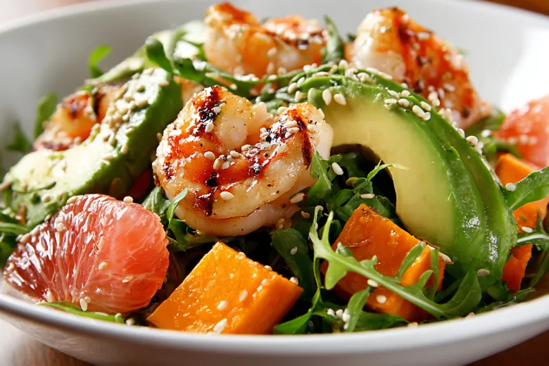 Ужин без угрызений совести: полезный салат с креветками