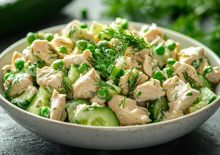 В Новый год не толстею! Ем салат «Леди с курицей»: готов за 5 минут!