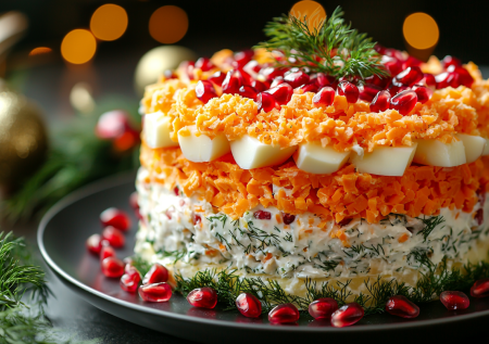 Салат «Кокетка» — вкуснота на Новый год за 10 минут: нужно натереть на терке 5 простых продуктов