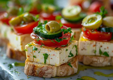 Канапе для фуршета: простой рецепт с тофу, который покорит гостей