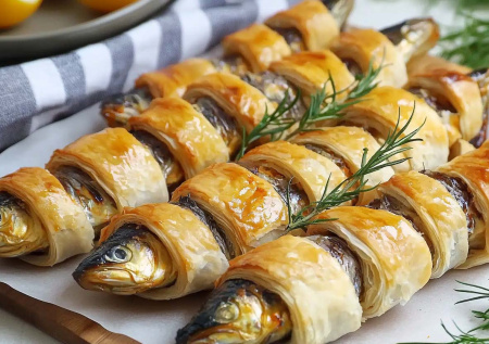 Вкуснее любых салатов. Улетные закусочные слойки со шпротами — 4 ингредиента и минута на сборку