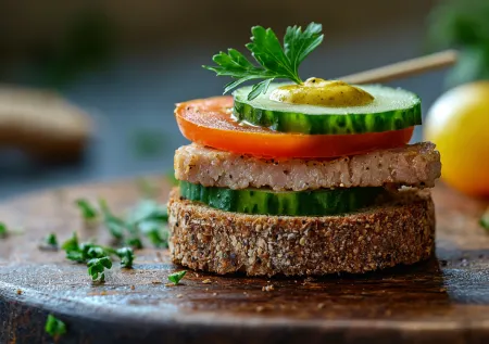 Канапе для фуршета с сейтаном: вкус и польза в одном блюде